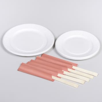 紙皿、割り箸セット(宿泊)