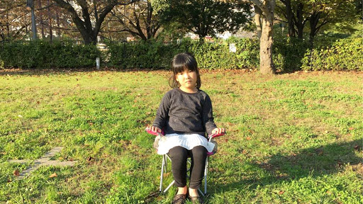 チャイルド用アウトドアチャア使用時